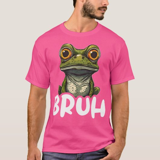 T-shirt Frog Lover Bruh Funky Frog (Devant)