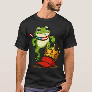 T-shirt Frog No Kings Men Women No Kings in America