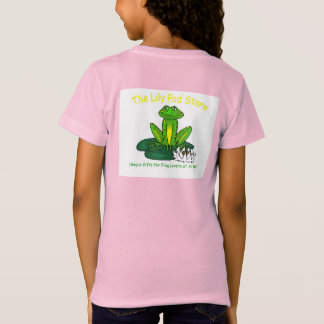 T-Shirt Frog on a Lily Pad Kid's Pink 