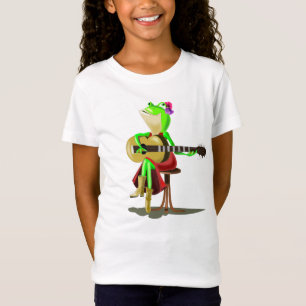 T-Shirt Frog Playing Guitar Kids