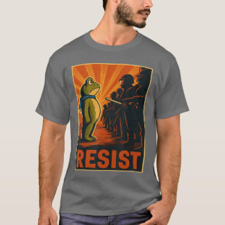 T-shirt Frog Resist Portland Frog Protest Portland Frog Ac