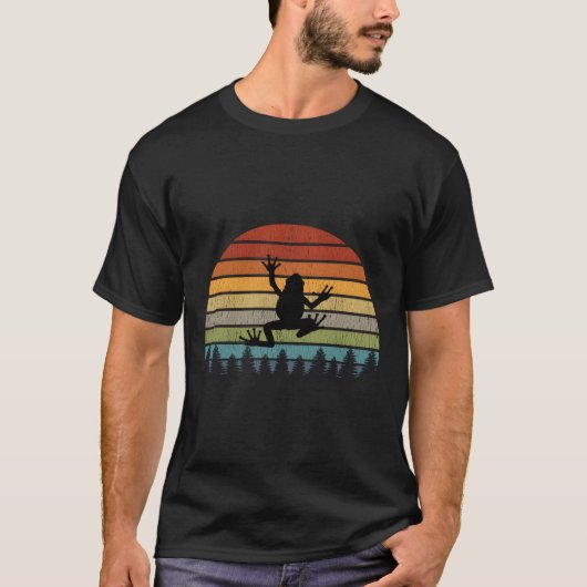 T-shirt Frog Retro Vintage (Devant)