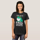 T-shirt Frog Slayer Bullfrog Hunting Gigging Frogging (Devant entier)