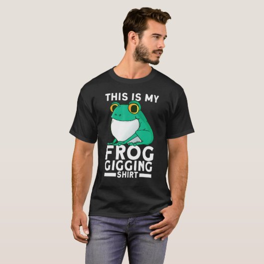 T-shirt Frog Slayer Bullfrog Hunting Gigging Frogging (Devant entier)