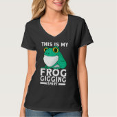 T-shirt Frog Slayer Bullfrog Hunting Gigging Frogging (Devant)
