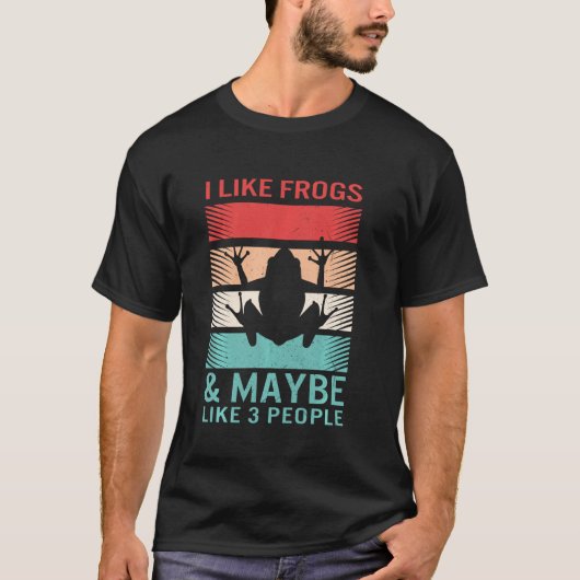 T-shirt Frog Spirit Animal J'Aime Les Grenouilles Et Peut- (Devant)