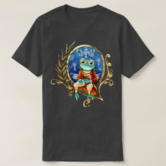 T-shirt Frog Steam Punk Edwardian Dark Alchemy Fairy Tale (Design devant)