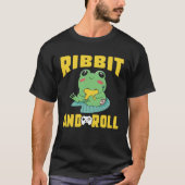 T-shirt Frog Toad  Ribbit and Roll Gamer (Devant)