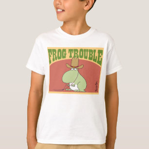 T-shirt FROG TROUBLE par appareil officiel de Sandra Boynt