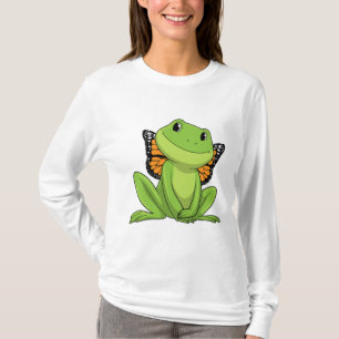T-shirt Frog with Butterfly