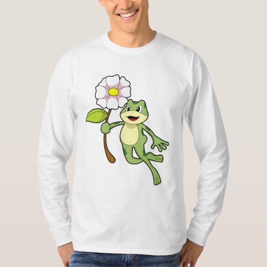 T-shirt Frog with Flower. (Devant)