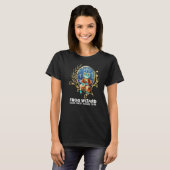 T-shirt Frog Wizard Nerd Imaginaire Tabletop Gaming RPG (Devant entier)