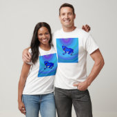 T-shirt Froggy bleu dans l'eau (Unisexe)