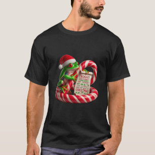 T-shirt FROGGY Noël Drôle de Grenouille aux Yeux Rouges