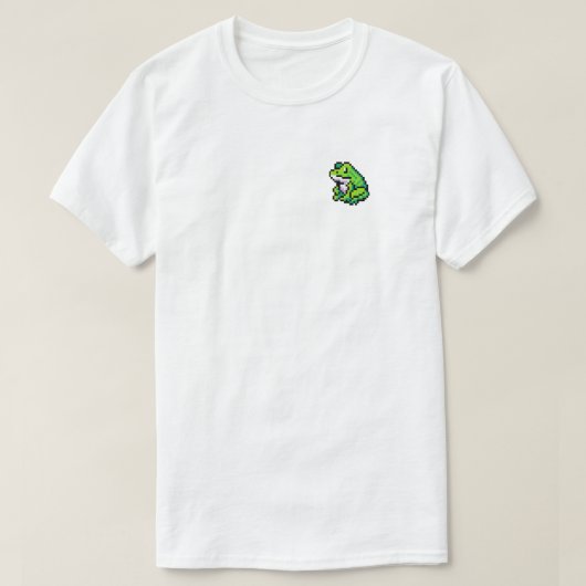 T-shirt Froggy Retro Pixel Art Unisex (Design devant)