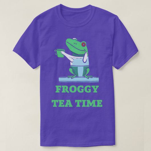 T-shirt Froggy tea time (Design devant)