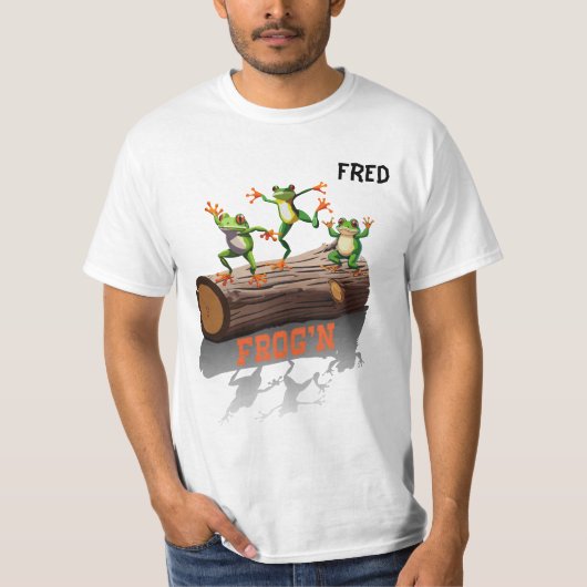 T-shirt "Frog'n Hommes personnalisables (Devant)