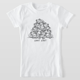 T-Shirt Frogs Abstrait Line Art personnalisé