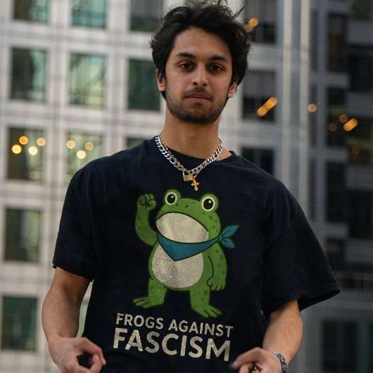 T-shirt Frogs Against Fascism Portland Frog Protest