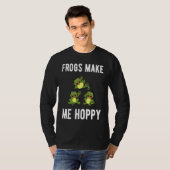 T-SHIRT FROGS MAKE ME HOPPY FUNNY FROG LOVERS (Devant entier)