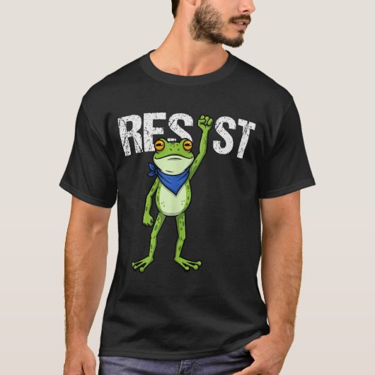 T-shirt Frogs Resist - Rtland Frog Protest Funny  (Devant)