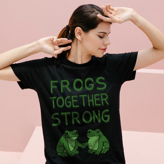 T-shirt Frogs Together Strong Portland Frog Protest