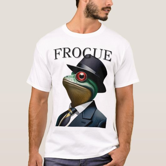 T-shirt "FROGUE : Fabulence à la mode de la grenouille !" (Devant)