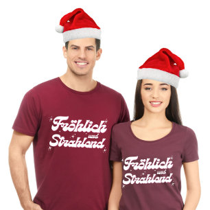 T-shirt Fröhlich und Strahlend Joyeux et Noël lumineux