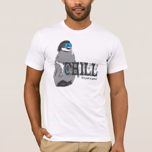 T-shirt Froid, c'est juste un jeu ! Pingouin (Devant)