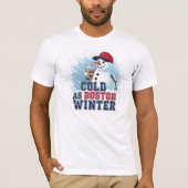 T-shirt Froid comme Boston Winter (Devant)