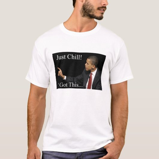 T-shirt froid d'Obama-Juste (Devant)