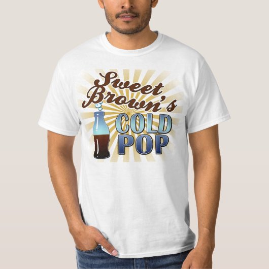 T-shirt froid du bruit de Brown doux (Devant)