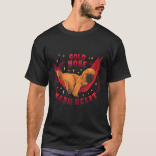 T-shirt Froid Nez Chaud Coeur Chien Chien Chien mignon Ani