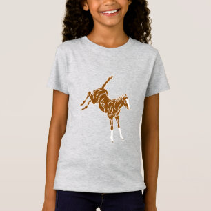 T-Shirt Frolicking Horse Foal - transparent uni-couleur.