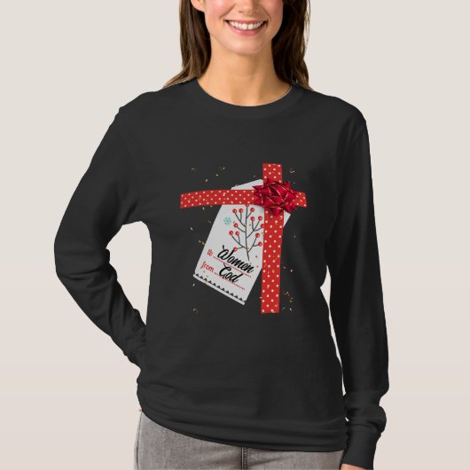 T-shirt From God To Women Christmas (Devant)
