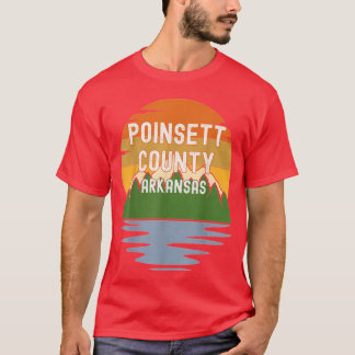 T-shirt From Poinsett County Arkansas Vintage Sunset Gift