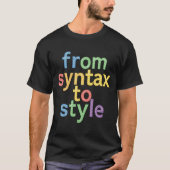 T-shirt From Syntax to Style – Coding & Design Typography (Devant)