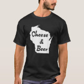 T-shirt Fromage Bière Wisconsin ancienne mode wisco brasse (Devant)