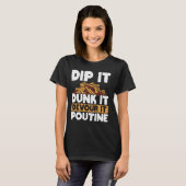 T-shirt Fromage Courges Français Fries Québec Poutine Indu (Devant entier)