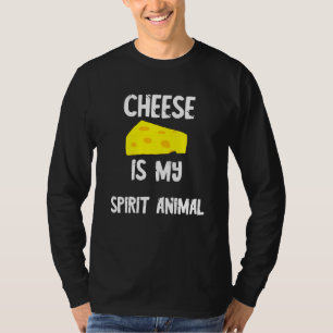 T-shirt Fromage Est Mon Esprit Animal Holey Cheddar Dairy