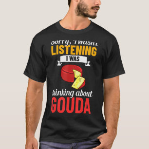 T-shirt Fromage Gouda fumé Queso Slices déchiquetés Funny_