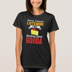 T-shirt Fromage Gouda Fumé Queso Slices Rasé Drôle