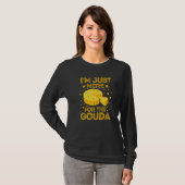 T-shirt Fromage Gouda Fumé Tranches de Queso Râpé Drôle Pr (Devant entier)