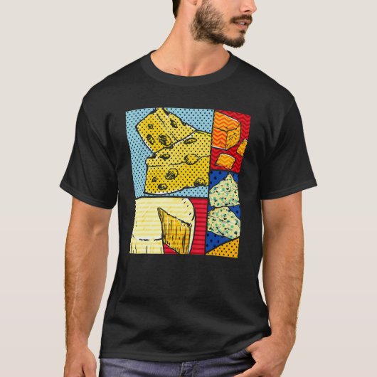 T-shirt Fromage Gouda Snack Foin Cheddar Pop Fromage (Devant)
