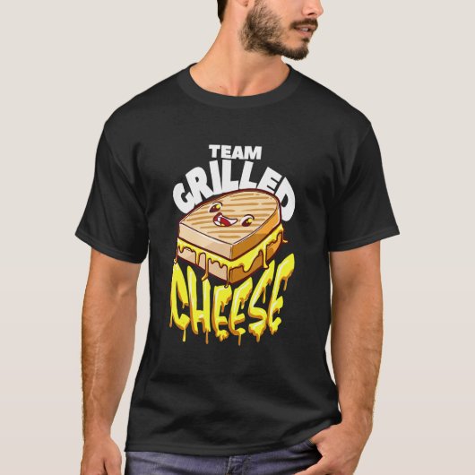 T-shirt Fromage grillé de l'équipe Fromages sandwich 1 (Devant)