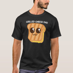 T-shirt Fromage Grillé Pour Papa Père Pain Grillé
