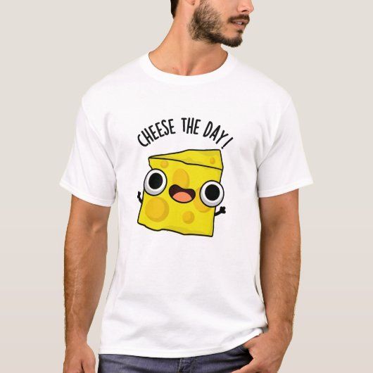 T-shirt Fromage Le Jour Amusant jeu de nourriture (Devant)