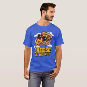 T-shirt Fromage Pour Le Louveur De Pizza Sage (Devant entier)