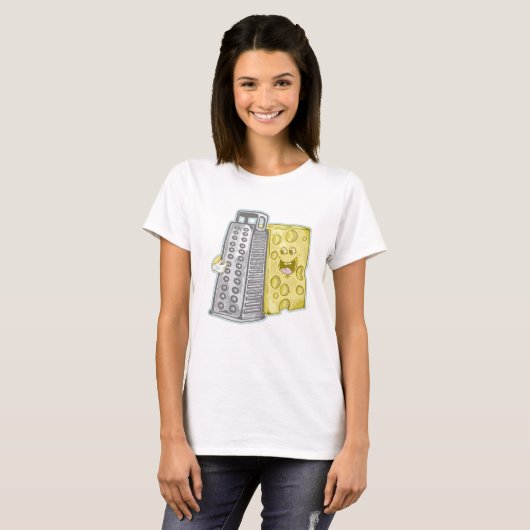 T-shirt Fromage râpé avec raidiste (Devant entier)