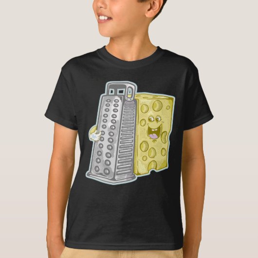 T-shirt Fromage râpé avec raidiste (Devant)